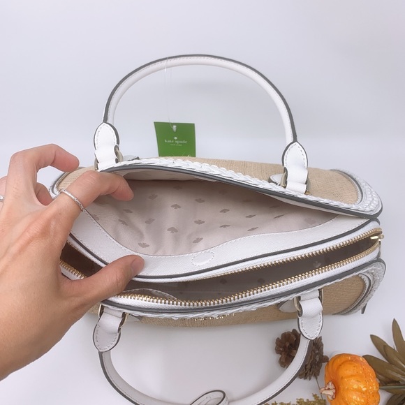 ❗️SALE❗️Kate Spade Reiley Straw Large Dome Satchel - Picture 7 of 7